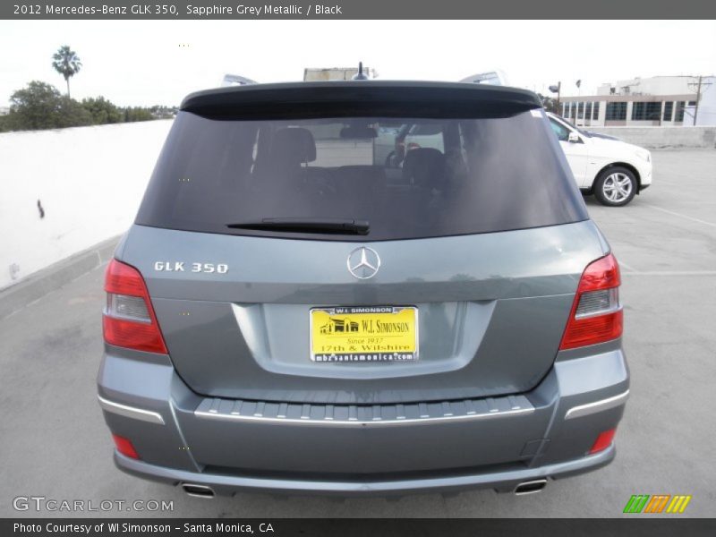 Sapphire Grey Metallic / Black 2012 Mercedes-Benz GLK 350