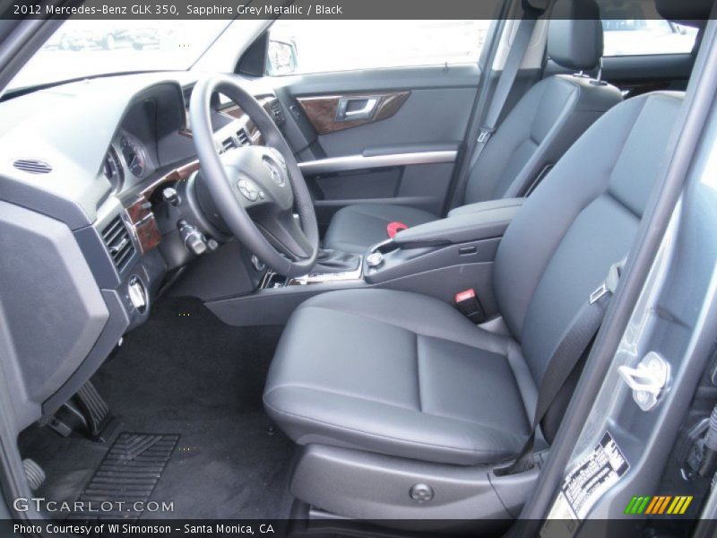 Sapphire Grey Metallic / Black 2012 Mercedes-Benz GLK 350