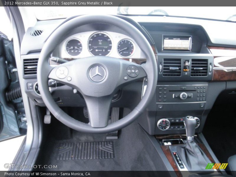 Sapphire Grey Metallic / Black 2012 Mercedes-Benz GLK 350