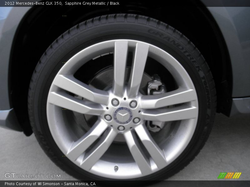 Sapphire Grey Metallic / Black 2012 Mercedes-Benz GLK 350