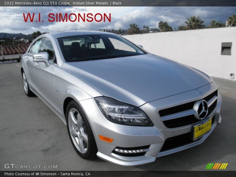 Iridium Silver Metallic / Black 2012 Mercedes-Benz CLS 550 Coupe