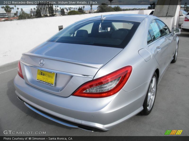 Iridium Silver Metallic / Black 2012 Mercedes-Benz CLS 550 Coupe