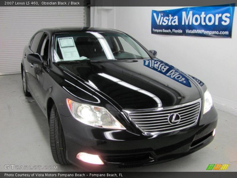 Obsidian Black / Black 2007 Lexus LS 460