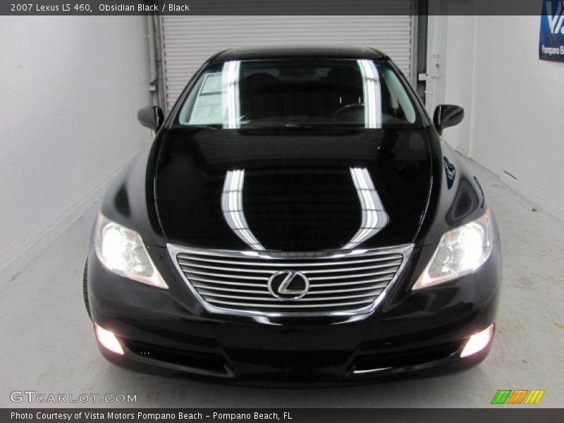 Obsidian Black / Black 2007 Lexus LS 460