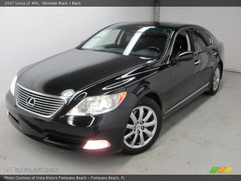 Obsidian Black / Black 2007 Lexus LS 460
