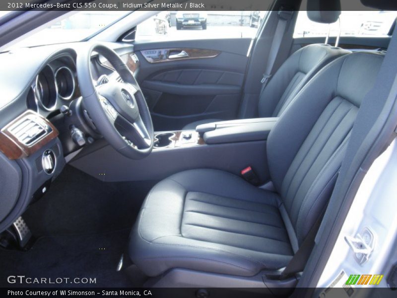 Iridium Silver Metallic / Black 2012 Mercedes-Benz CLS 550 Coupe