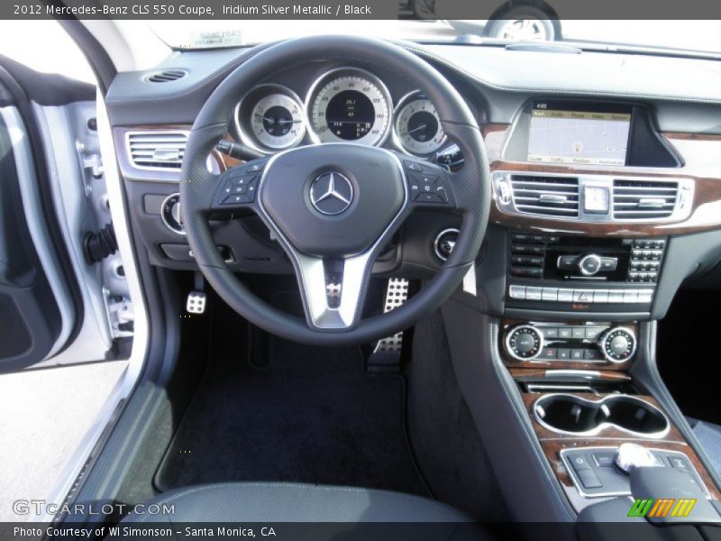 Iridium Silver Metallic / Black 2012 Mercedes-Benz CLS 550 Coupe
