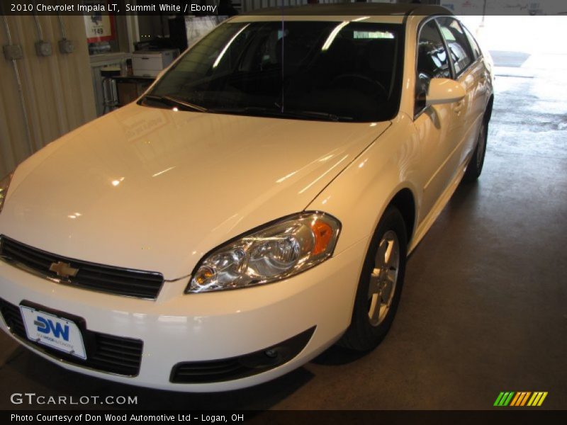 Summit White / Ebony 2010 Chevrolet Impala LT