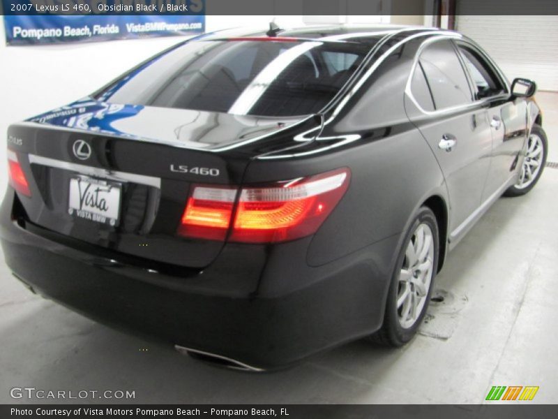 Obsidian Black / Black 2007 Lexus LS 460