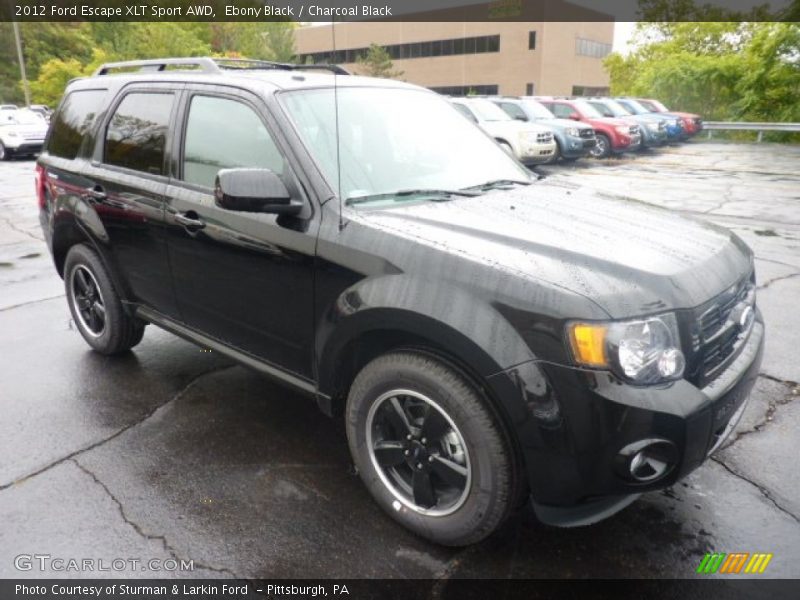 Ebony Black / Charcoal Black 2012 Ford Escape XLT Sport AWD
