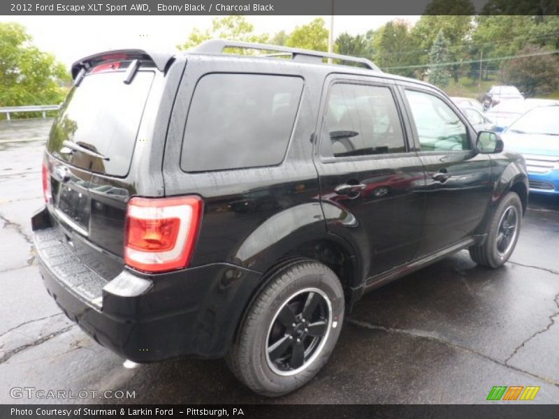 Ebony Black / Charcoal Black 2012 Ford Escape XLT Sport AWD