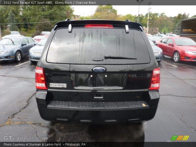 Ebony Black / Charcoal Black 2012 Ford Escape XLT Sport AWD