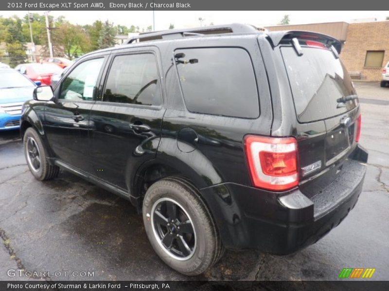 Ebony Black / Charcoal Black 2012 Ford Escape XLT Sport AWD