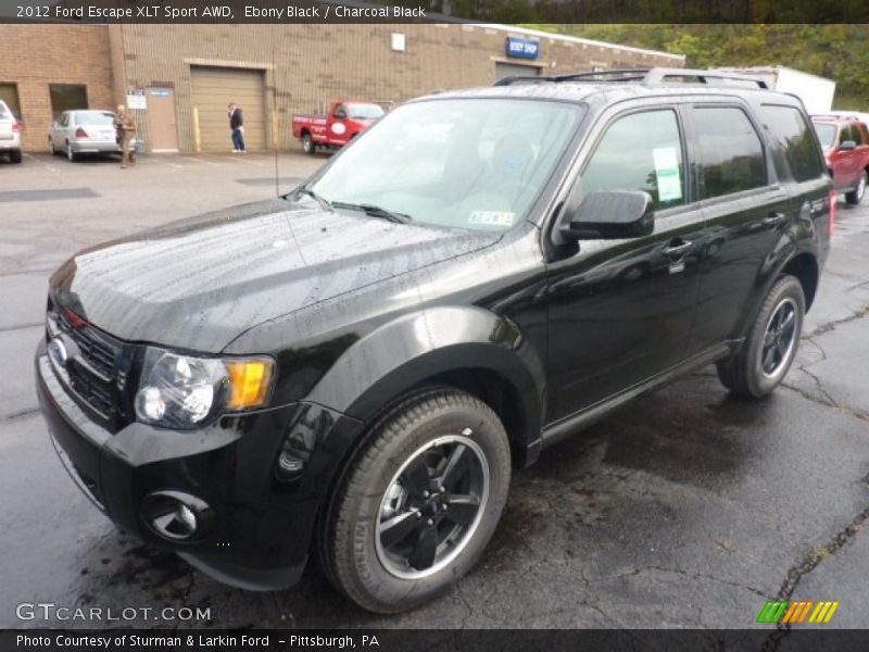 Ebony Black / Charcoal Black 2012 Ford Escape XLT Sport AWD