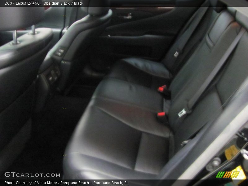 Obsidian Black / Black 2007 Lexus LS 460