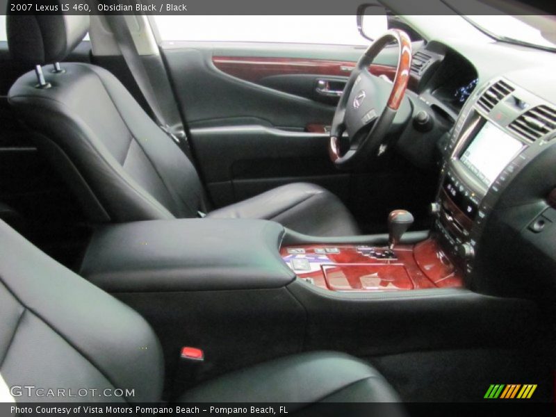 Obsidian Black / Black 2007 Lexus LS 460