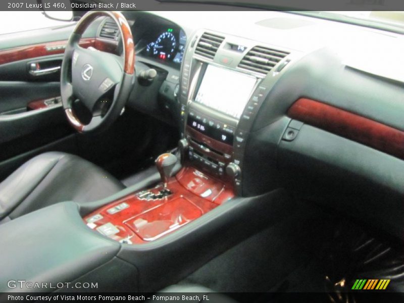 Obsidian Black / Black 2007 Lexus LS 460