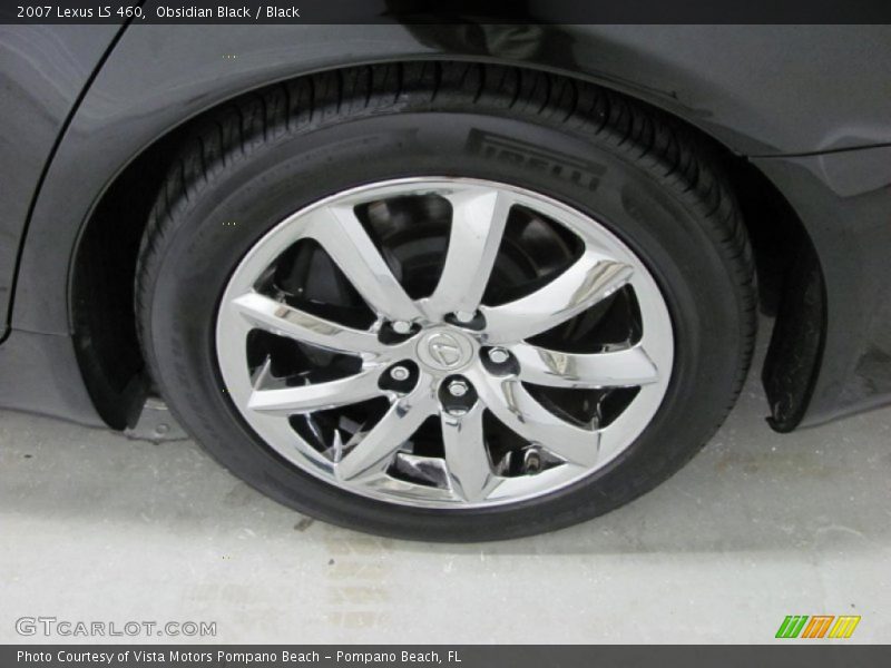 Obsidian Black / Black 2007 Lexus LS 460
