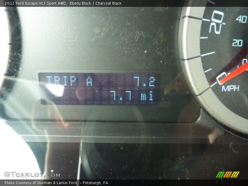 Ebony Black / Charcoal Black 2012 Ford Escape XLT Sport AWD