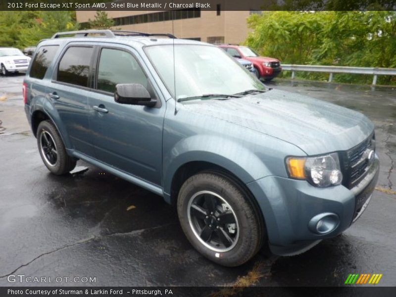 Steel Blue Metallic / Charcoal Black 2012 Ford Escape XLT Sport AWD