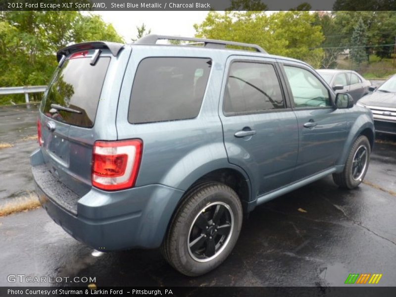 Steel Blue Metallic / Charcoal Black 2012 Ford Escape XLT Sport AWD