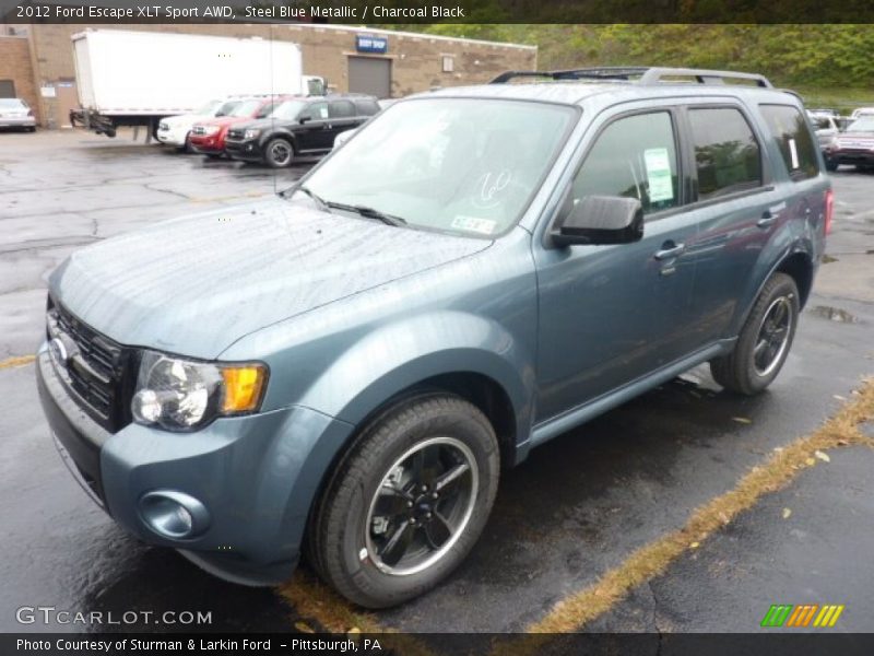 Steel Blue Metallic / Charcoal Black 2012 Ford Escape XLT Sport AWD
