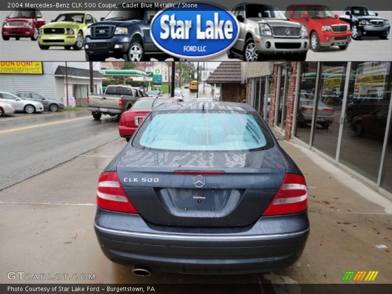 Cadet Blue Metallic / Stone 2004 Mercedes-Benz CLK 500 Coupe