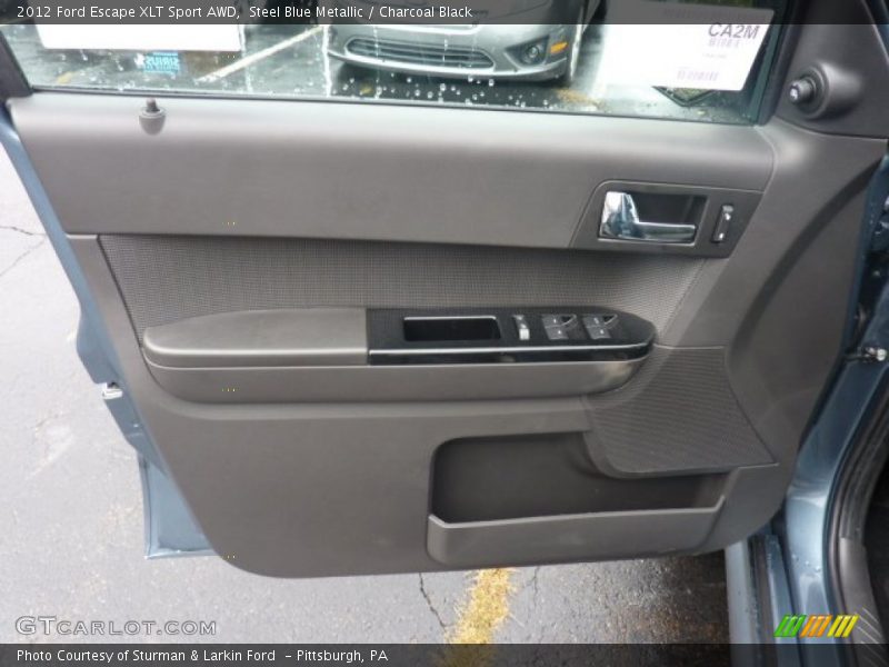 Steel Blue Metallic / Charcoal Black 2012 Ford Escape XLT Sport AWD