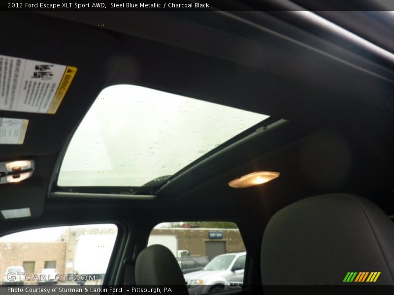 Steel Blue Metallic / Charcoal Black 2012 Ford Escape XLT Sport AWD