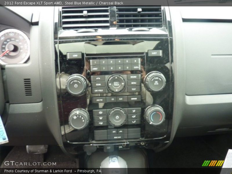 Steel Blue Metallic / Charcoal Black 2012 Ford Escape XLT Sport AWD