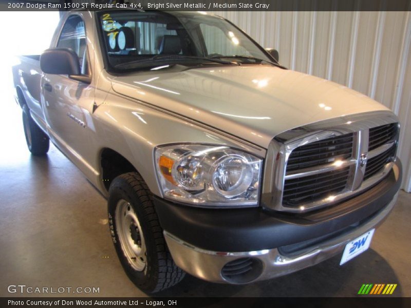 Bright Silver Metallic / Medium Slate Gray 2007 Dodge Ram 1500 ST Regular Cab 4x4