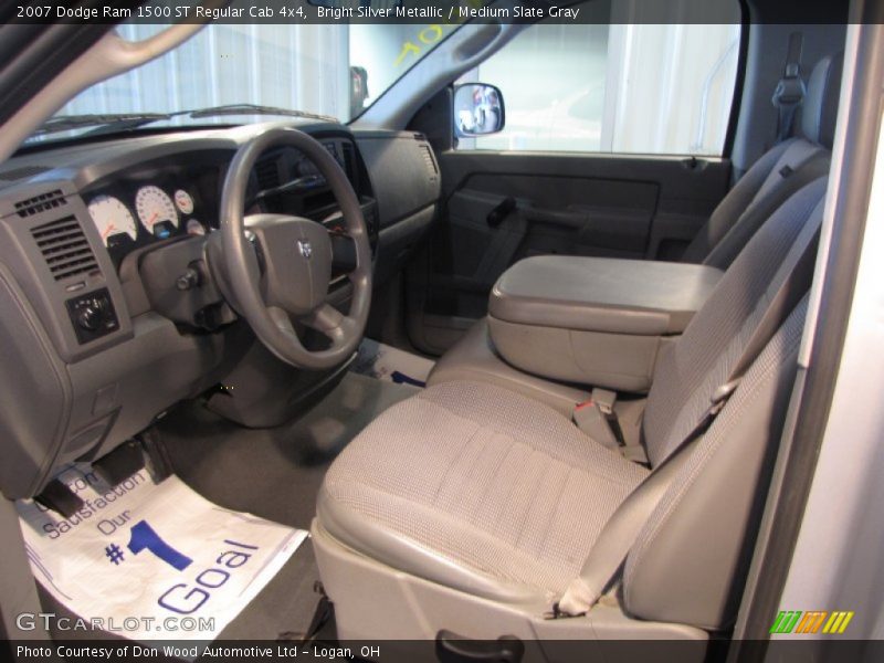 Bright Silver Metallic / Medium Slate Gray 2007 Dodge Ram 1500 ST Regular Cab 4x4