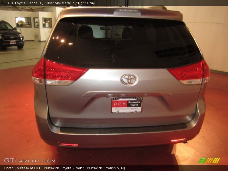 Silver Sky Metallic / Light Gray 2011 Toyota Sienna LE
