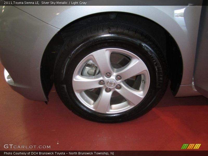 Silver Sky Metallic / Light Gray 2011 Toyota Sienna LE
