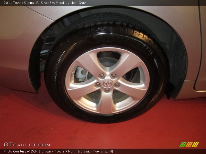 Silver Sky Metallic / Light Gray 2011 Toyota Sienna LE