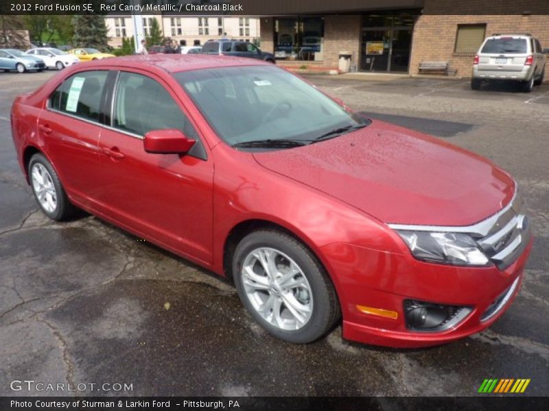 Red Candy Metallic / Charcoal Black 2012 Ford Fusion SE
