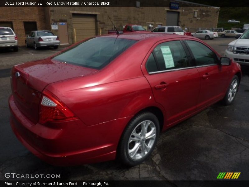 Red Candy Metallic / Charcoal Black 2012 Ford Fusion SE