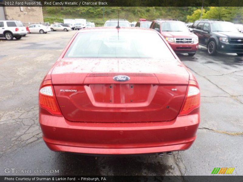 Red Candy Metallic / Charcoal Black 2012 Ford Fusion SE