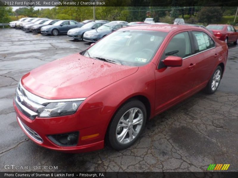 Red Candy Metallic / Charcoal Black 2012 Ford Fusion SE