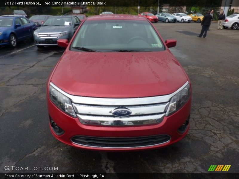 Red Candy Metallic / Charcoal Black 2012 Ford Fusion SE