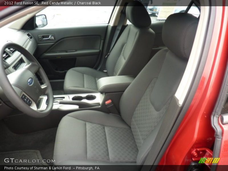 Red Candy Metallic / Charcoal Black 2012 Ford Fusion SE