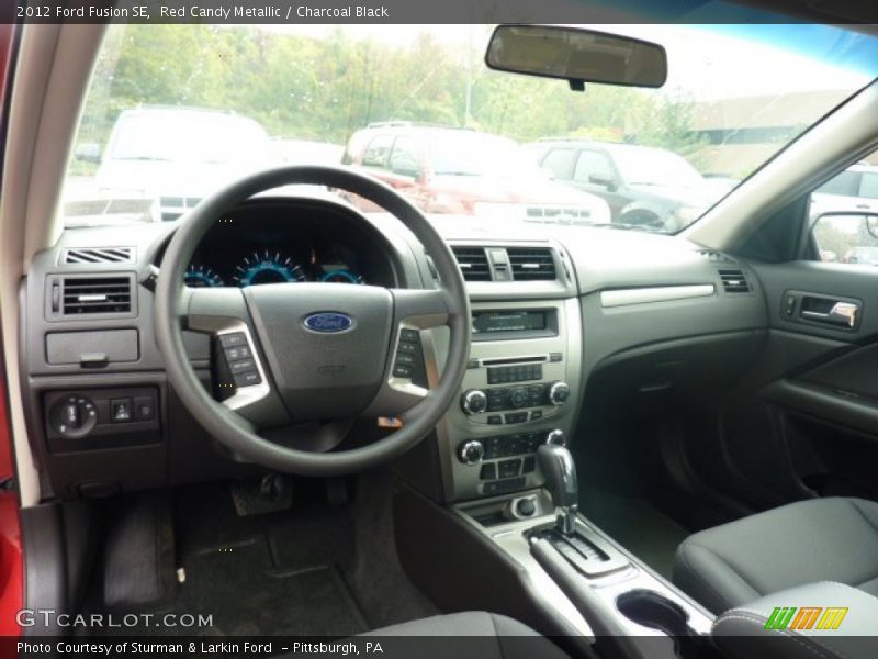 Red Candy Metallic / Charcoal Black 2012 Ford Fusion SE