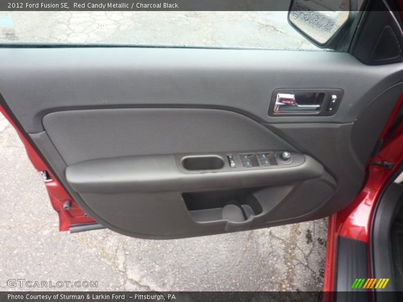 Red Candy Metallic / Charcoal Black 2012 Ford Fusion SE