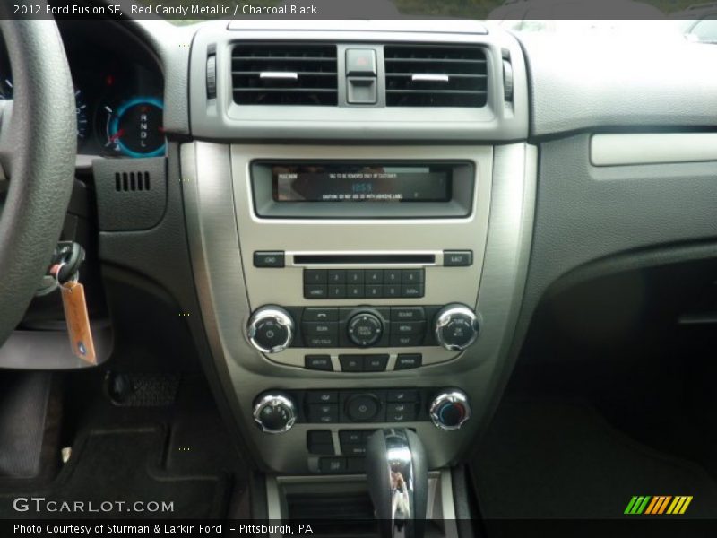 Red Candy Metallic / Charcoal Black 2012 Ford Fusion SE
