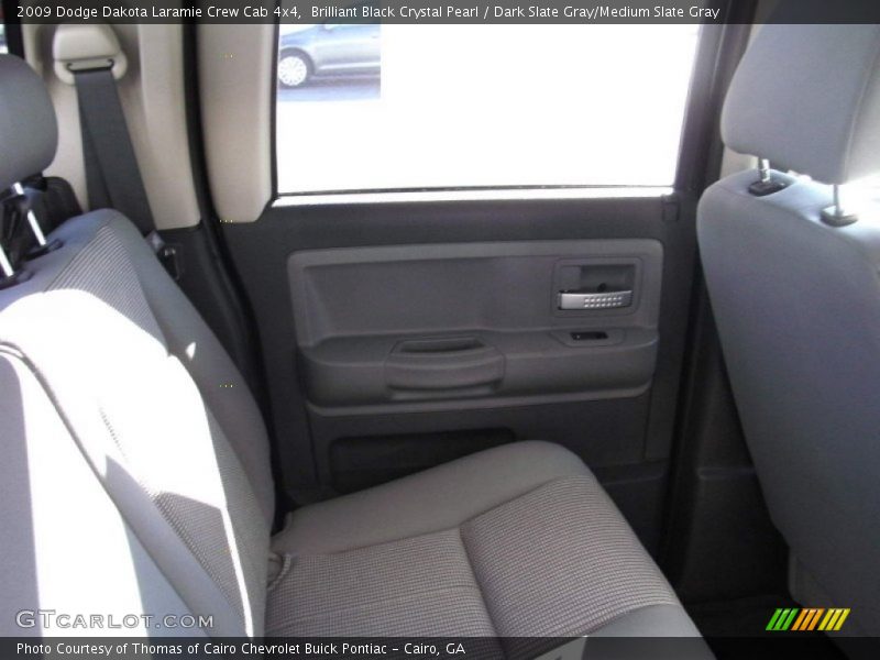 Brilliant Black Crystal Pearl / Dark Slate Gray/Medium Slate Gray 2009 Dodge Dakota Laramie Crew Cab 4x4