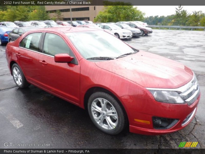 Red Candy Metallic / Charcoal Black 2012 Ford Fusion SE