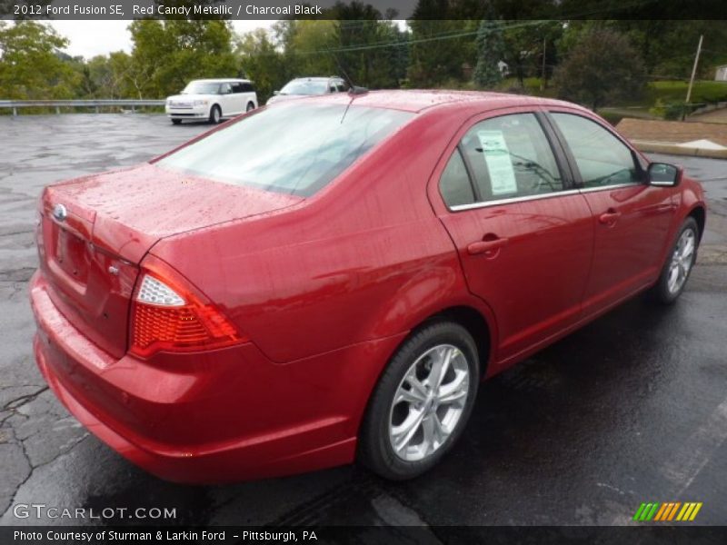 Red Candy Metallic / Charcoal Black 2012 Ford Fusion SE