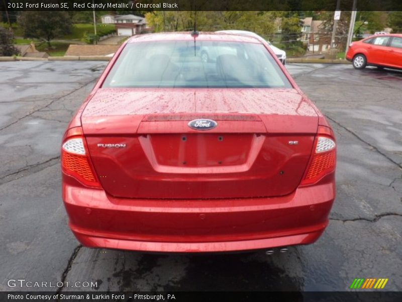 Red Candy Metallic / Charcoal Black 2012 Ford Fusion SE