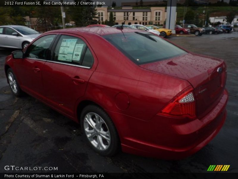 Red Candy Metallic / Charcoal Black 2012 Ford Fusion SE