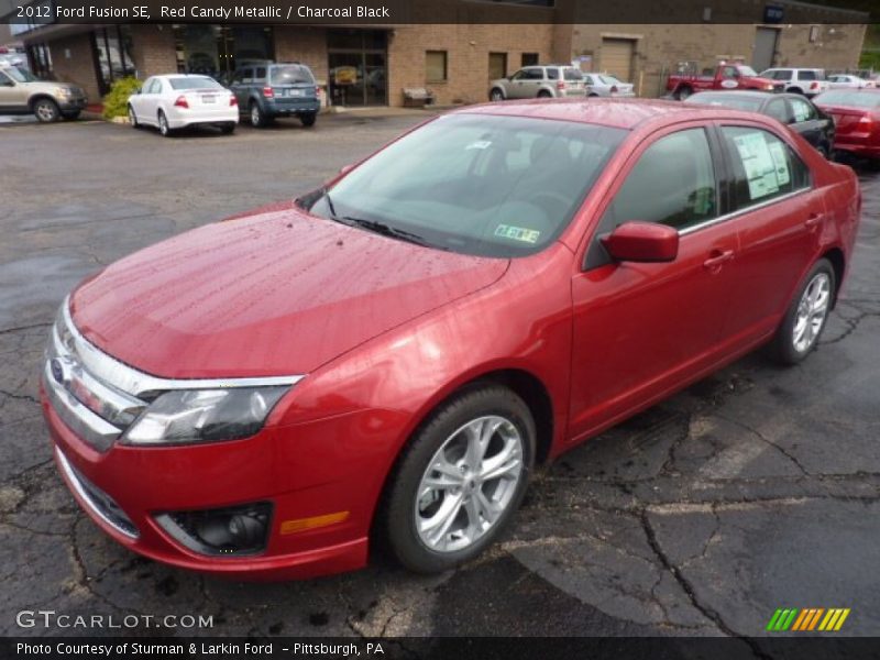 Red Candy Metallic / Charcoal Black 2012 Ford Fusion SE